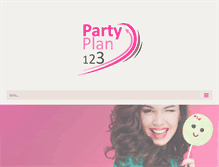 Tablet Screenshot of partyplan123.com